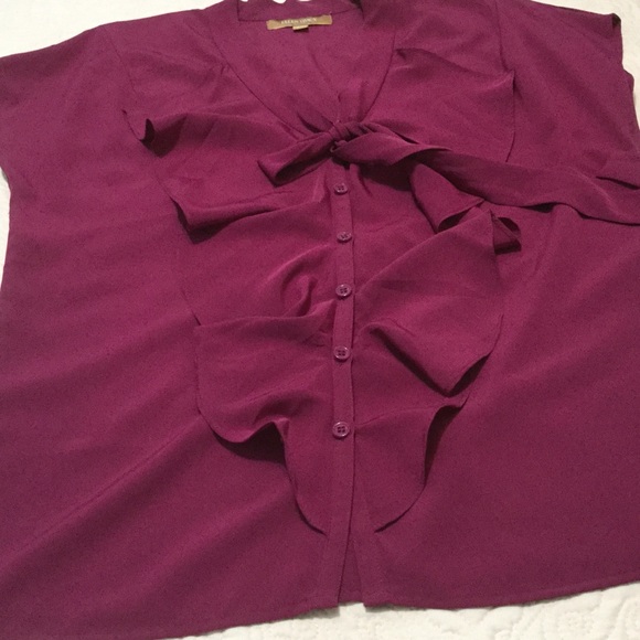 Ellen Tracy- Burgundy Blouse - Picture 7 of 7
